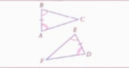 حالة التطابق الموضحة بالشكل المقابل تسمى مسلمة ASA‏