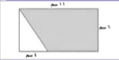 مساحة المنطقة المظللة فى الشكل المقابل تساوي ........ سم٢