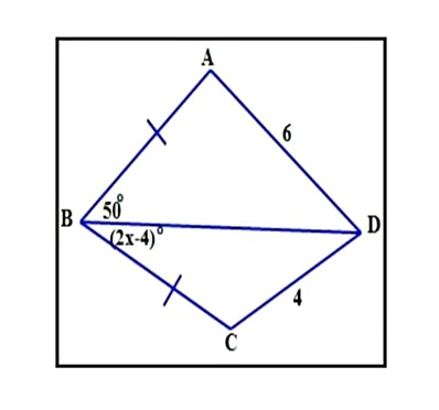 من الشكل أدناه المتباينة التي تمثل مدى القيم الممكنة لـ × هي