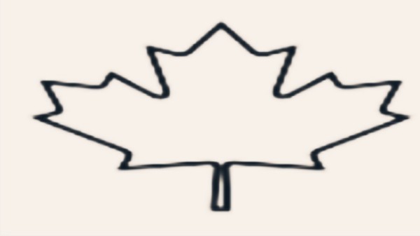 الخط المستخدم في رسم ورقة شجر التالية